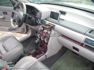 Накладки на торпеду Land Rover Freelander/фриландер 2002-2003 полный набор, 34 элементов. - Автоаксессуары и тюнинг