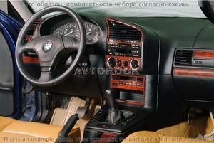 Накладки на торпеду BMW (бмв) 3 1994-1999 полный набор. - Автоаксессуары и тюнинг