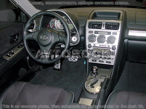 Накладки на торпеду Lexus IS 2004-2005 полный набор, Автоматическая коробка передач - Автоаксессуары и тюнинг