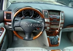 Накладки на торпеду Lexus RX 350 2006-UP полный набор, Автоматическая коробка передач, с Navigation