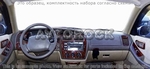 Накладки на торпеду Toyota Avalon 1998-1999 Bench Seats, OEM Match, 15 элементов.