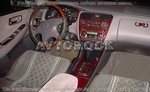Накладки на торпеду Honda Accord/Аккорд 1998-2000 4 двери, полный набор, 28 элементов.