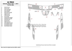 Накладки на торпеду Daihatsu Move 2011-2012 Полный набор, 2DIN.
