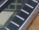 Alu-Frost Накладка на задний бампер профилированная с загибом, нерж. сталь + карбон BMW (бмв) X1 12- ID:6141qw