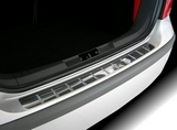 Alu-Frost Накладка на задний бампер с силиконом, нерж. сталь (5D) VW Golf VI 10-