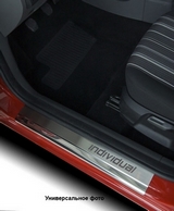 Alu-Frost Накладки на внутренние пороги с надписью, нерж. сталь, 2 шт. (3D) HONDA Civic 06-11