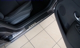 Alu-Frost Накладки на внутренние пороги с надписью, нерж. сталь+карбон, 4 шт. (4D) HONDA Civic 06-11