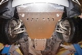 АВС-Дизайн Защита картера + КПП, из 2-х частей, с пыльниками, алюминий  (V-3,5; 3,0TD) BMW X5 10-13