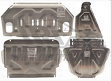 АВС-Дизайн Защита картера, радиатора, КПП и  РК, 4 части, алюминий 4 мм (V-все) MITSUBISHI Pajero V80 07-