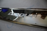 JMT Накладка на задний бампер, нерж., с логотипом TOYOTA (тойота) Corolla/Королла 13-