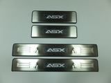 JMT Накладки на дверные пороги с логотипом и LED подсветкой, нерж. MITSUBISHI ASX 10-/12-
