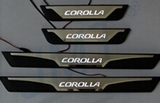 JMT Накладки на дверные пороги с логотипом и LED подсветкой, нерж., OEM Stile TOYOTA (тойота) Corolla/Королла 13-