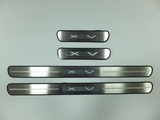 JMT Накладки на дверные пороги с логотипом и LED подсветкой, нерж. SUBARU XV 12-