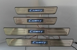 JMT Накладки на дверные пороги с логотипом и LED подсветкой, нерж. TOYOTA Camry 12-