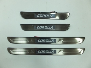 JMT Накладки на дверные пороги с логотипом и LED подсветкой, нерж. TOYOTA (тойота) Corolla/Королла 08-/11- - Автоаксессуары и тюнинг