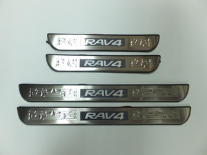 JMT Накладки на дверные пороги с логотипом и LED подсветкой, нерж. TOYOTA (тойота) RAV4/рав 4 09-12 - Автоаксессуары и тюнинг