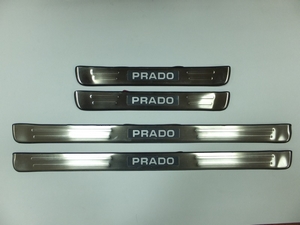 JMT Накладки на дверные пороги с логотипом и LED подсветкой, нерж. (Уценка) TOYOTA (тойота) Land Cruiser/круизер/ленд крузер Prado/Прадо J12 03-09 - Автоаксессуары и тюнинг