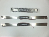 JMT Накладки на дверные пороги с логотипом и LED подсветкой, нерж. (Уценка) TOYOTA (тойота) Land Cruiser/круизер/ленд крузер Prado/Прадо J12 03-09
