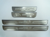 JMT Накладки на дверные пороги с логотипом, нерж. MAZDA 3 05-09