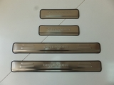JMT Накладки на дверные пороги с логотипом, нерж. MITSUBISHI Outlander 12-/14-/15-