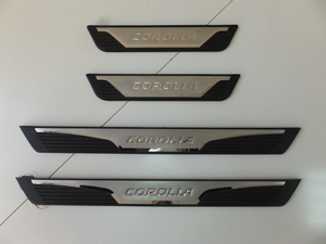 JMT Накладки на дверные пороги с логотипом, нерж., OEM Stile TOYOTA (тойота) Corolla/Королла 13- - Автоаксессуары и тюнинг