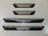 JMT Накладки на дверные пороги с логотипом, нерж., OEM Stile TOYOTA Corolla 13-