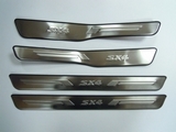 JMT Накладки на дверные пороги с логотипом, нерж. SUZUKI SX 4 06-/10-