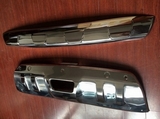 OEM-Tuning Комплект накладок переднего и заднего бамперов, зеркальная нерж. NISSAN X-Trail 14-
