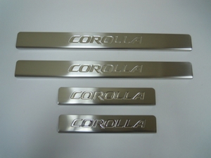 Omsa_Line Накладки на дверные пороги, нерж, 4 части TOYOTA (тойота) Corolla/Королла 13- - Автоаксессуары и тюнинг