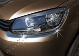 Omsa_Line Накладки на передние фонари (реснички), нерж., 2 части (TrendLine) VW Caddy 10-14