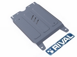 Rival Защита КПП, алюминий (V - 2.4, 2.8, 4WD) TOYOTA (тойота) Hilux 15-