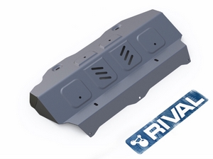 Rival Защита радиатора и картера, алюминий (V - 2.4, 2.8, 4WD) (ч. 1) TOYOTA (тойота) Hilux 15- - Автоаксессуары и тюнинг