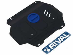 Rival Защита радиатора и картера, сталь (V - 2.4, 2.8, 4WD) (ч. 2) TOYOTA (тойота) Hilux 15- - Автоаксессуары и тюнинг