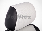 Seintex Чехлы на сиденья (экокожа) , цвет - чёрный + белый TOYOTA (тойота) Corolla/Королла 08-/11-