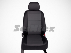 Seintex Чехлы на сиденья (экокожа) , цвет - чёрный + серый (4060) VW Polo/Поло 10-14 - Автоаксессуары и тюнинг