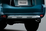 Toyota Декоративная накладка на задний бампер, пластик. Цвет: Silver TOYOTA (тойота) Land Cruiser/круизер/ленд крузер Prado/Прадо J150 09-/13-