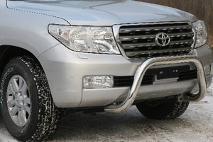 Toyota Защита передняя мини 76 мм низкая TOYOTA (тойота) Land Cruiser/круизер/ленд крузер J200 07-11 - Автоаксессуары и тюнинг