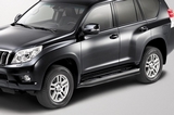 Toyota Защита штатного порога 60 мм черная TOYOTA Land Cruiser J150 09-/13-