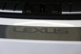 ТСС Накладка на задний бампер (лист шлифованный надпись Lexus) LEXUS RX200t 16-