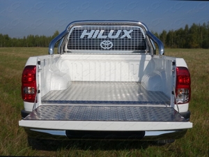 ТСС Защитный алюминиевый вкладыш в кузов автомобиля (борт) TOYOTA (тойота) Hilux 15- - Автоаксессуары и тюнинг