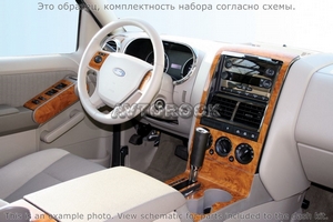 Накладки на торпеду Ford Explorer 2006-2007 Auto AC Control - Автоаксессуары и тюнинг