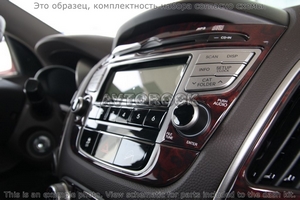 Накладки на торпеду Hyundai ix35 2010-UP базовый набор, с навигацией - Автоаксессуары и тюнинг