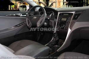 Накладки на торпеду Hyundai Sonata 2011-UP Limited Edition, Add-On to OEM Black Trim - Автоаксессуары и тюнинг