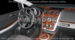 Накладки на торпеду Mazda CX7 2007-2009 полный набор, Автоматическая коробка передач, без навигации