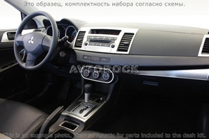 Накладки на торпеду Mitsubishi Lancer/лансер 2008-UP полный набор, с навигацией - Автоаксессуары и тюнинг