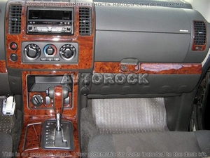 Накладки на торпеду Nissan Pathfinder 2005-2007 авто AC Control, полный набор - Автоаксессуары и тюнинг