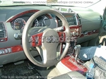 Накладки на торпеду Nissan Pathfinder 2005-2007 ручной AC Control, полный набор