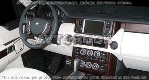 Накладки на торпеду Land Rover Range Rover 2007-2009 полный набор, Автоматическая коробка передач - Автоаксессуары и тюнинг