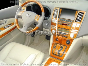 Накладки на торпеду Lexus RX 2004-2005 полный набор - Автоаксессуары и тюнинг