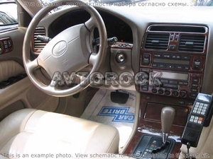 Накладки на торпеду Lexus LS-400 1995-1997 Pioneer Радио, Соответствие OEM, 6 элементов - Автоаксессуары и тюнинг